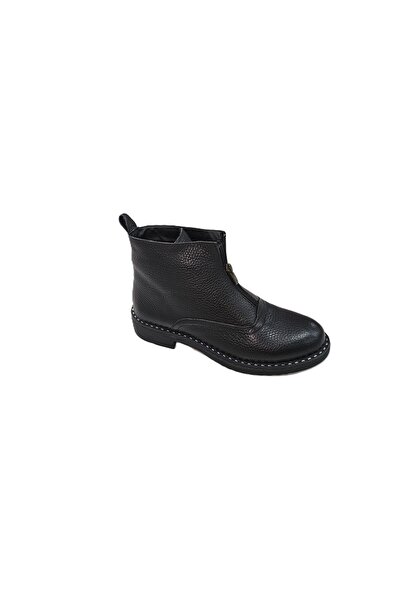 choopers Genuine Leather Front Zipper Non-Slip Rubber Sole Boots