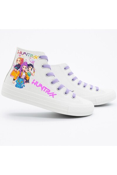 archiepet Pink Comfortable Light Sole Kpop Demon Blue Cat Huntrix Girls Printed Teenager Sports Sneaker