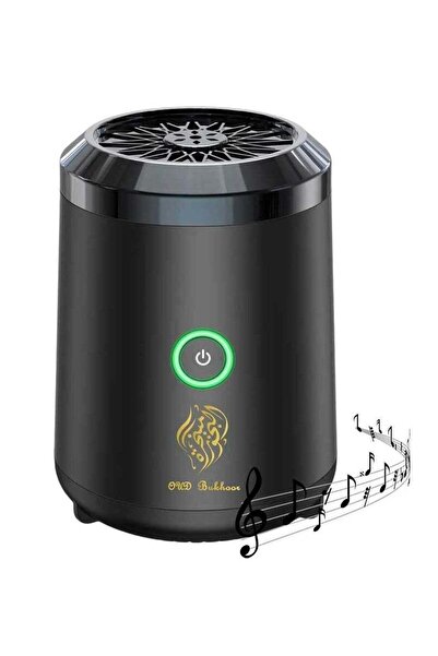 PopZa مبخرة عود عربية كهربائية مع مكبر صوت للقرآن الكريم، جهاز تحكم عن بعد وت...