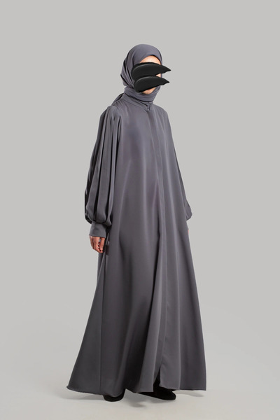 Lemaye Πλισέ μανίκια με φερμουάρ - Απαλό Γκρι