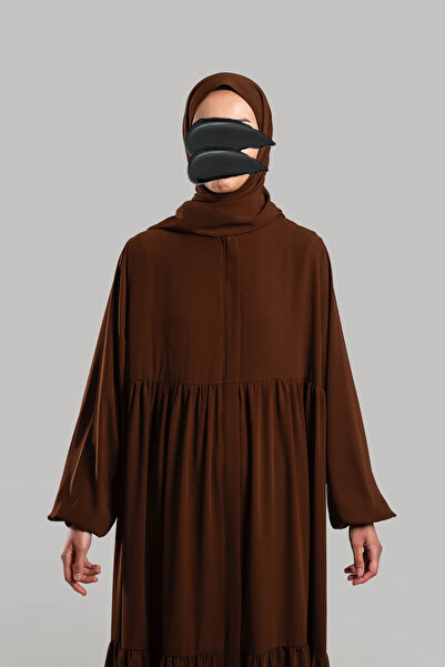 Lemaye Φεράζ με φερμουάρ - Πικρό καφέ