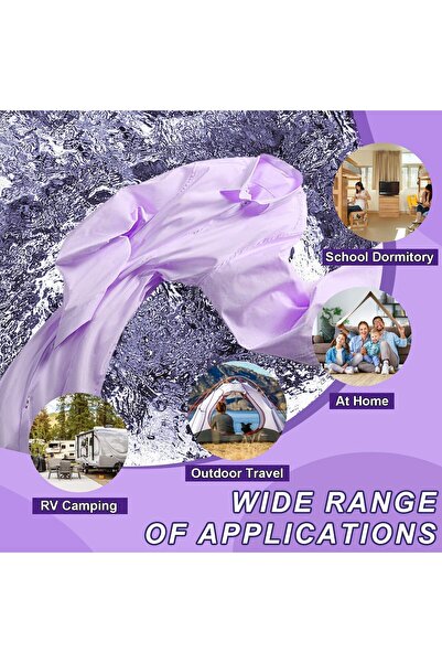 Hope Portable Folding Mini Washing Machine 11L (Purple)