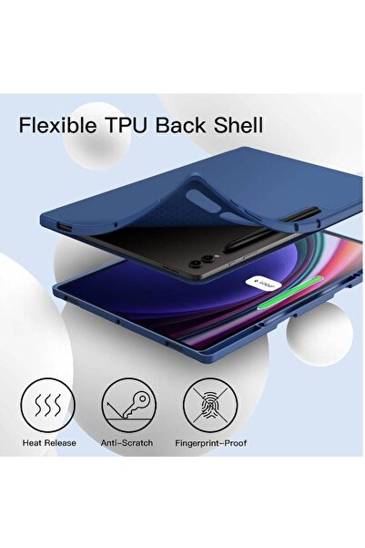 HYX Protective Silicone Tablet Cover for Samsung Galaxy Tab S10 FE / S10 Lite / S9 FE (Blue)