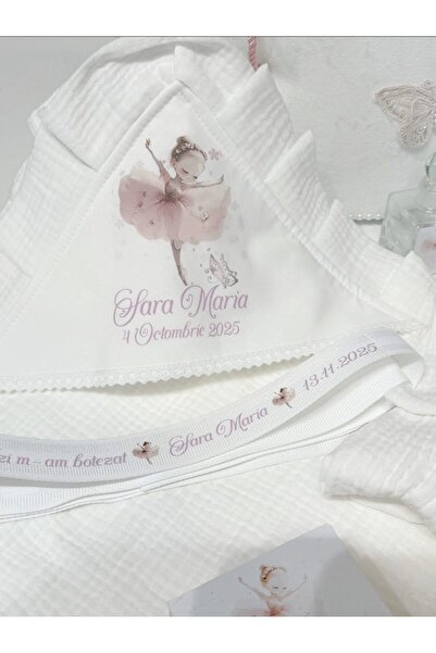 BEBELUX Personalized embroidered baptismal trunk - Complete luxury baptismal set