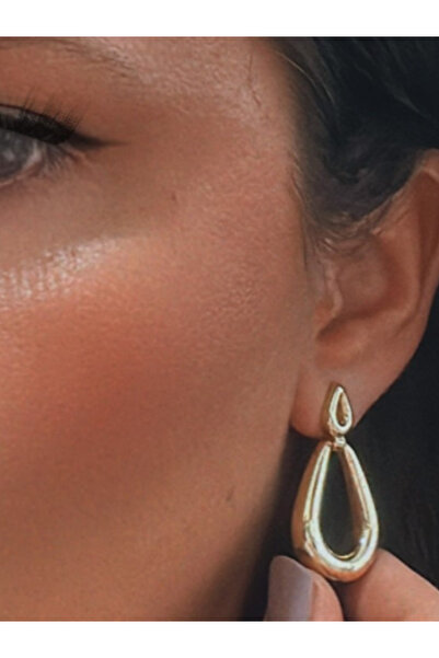 BİJUKO TAKI Stilinizi Parlatın أقراط نسائية على شكل قطرة، لون ذهبي، تصميم عصر...