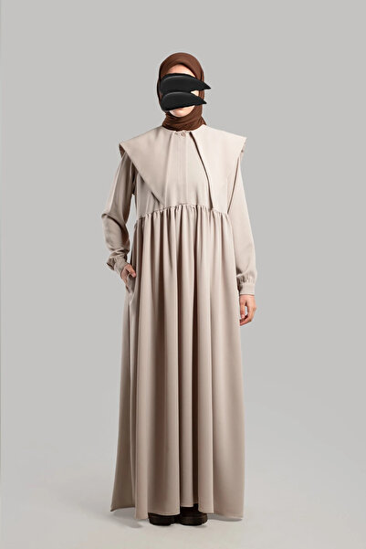 Lemaye Collared Dress Ferace - Stone