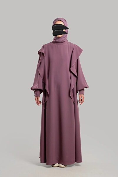 Lemaye Φόρεμα Volanlı Ferace - Dusty Rose