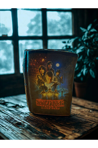 BEMİSA Stranger Things Kalemlik Ev Dekorasyon Boyalı Kalemlik