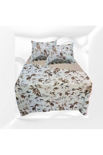 GÜLLÜCE HOME ملاءة سرير مطاطية 100% قطن (200×225 سم) مقاس 180×200×30 سم (غطاء...