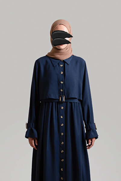 Lemaye Φόρεμα Allerli Modal Trench - Ναυτικό μπλε