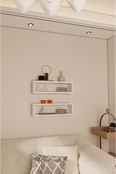 eceahşaptasarım Dekoratif Duvar rafı 2 adet