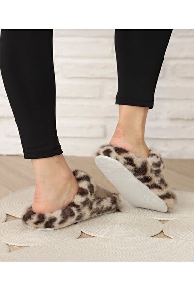 awix Γυναικείες παντόφλες με λεοπάρ σχέδιο, χειμερινές, ήσυχες, για το σπίτι, για επισκέπτες, για προσφορά προσφοράς