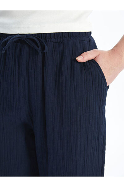 LC Waikiki Comfortable Fit Women's Trousers with Elastic Waist