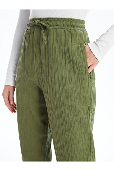 LC Waikiki Women's Elastic Waist Straight Trousers