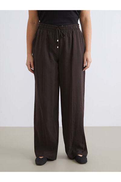 LC Waikiki Modal Blended Women's Trousers with Elastic Waist