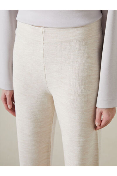 LC Waikiki Wide Leg Women's Knitwear Trousers with Elastic Waist