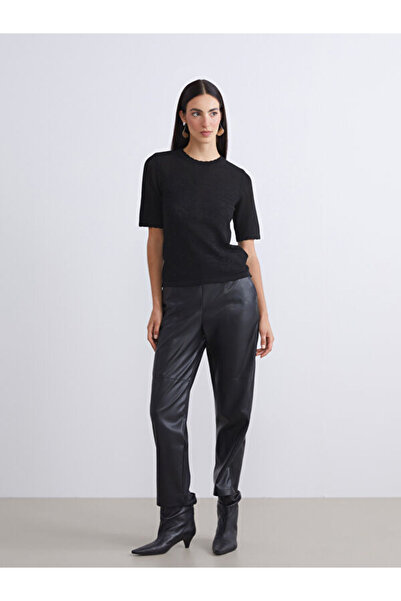 LC Waikiki Shining Store's Glittering Choices Women's Leather-Look Pants with...