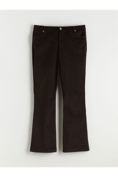 LC Waikiki Slim Fit Spanish Leg Velvet Women's Trousers