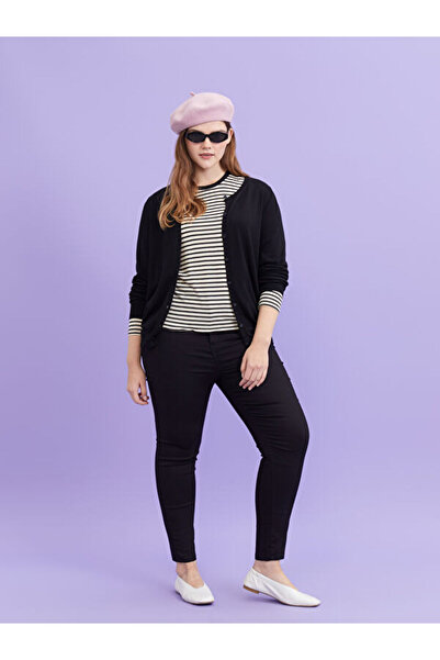 LC Waikiki Slim Fit Straight Pocket Detailed Gabardine Women's Trousers