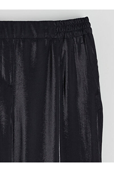 LC Waikiki Satin Women's Trousers with Elastic Waist