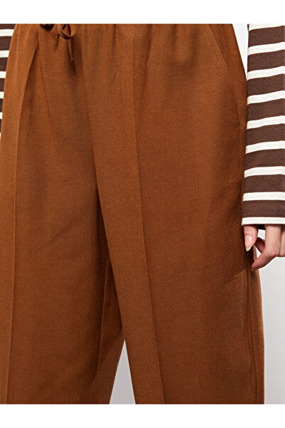 LC Waikiki Women's Elastic Waist Straight Trousers