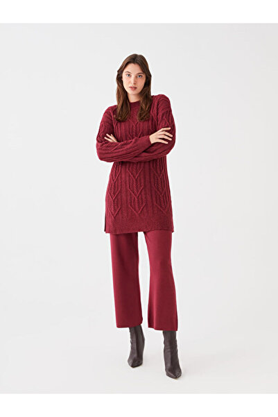 LC Waikiki Women's Elastic Waist Plain Knitwear Trousers