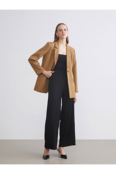 LC Waikiki Elastic Waist Textured Women's Trousers