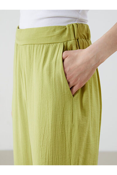 LC Waikiki Wide Leg Women's Trousers with Elastic Waist