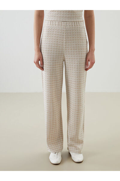 LC Waikiki Γυναικείο παντελόνι με σχέδιο με ελαστική μέση