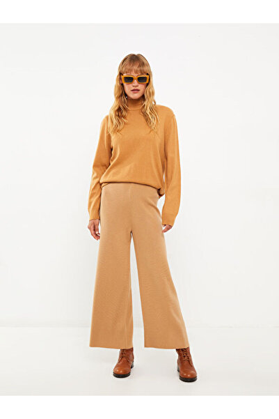 LC Waikiki Women's Elastic Waist Plain Knitwear Trousers