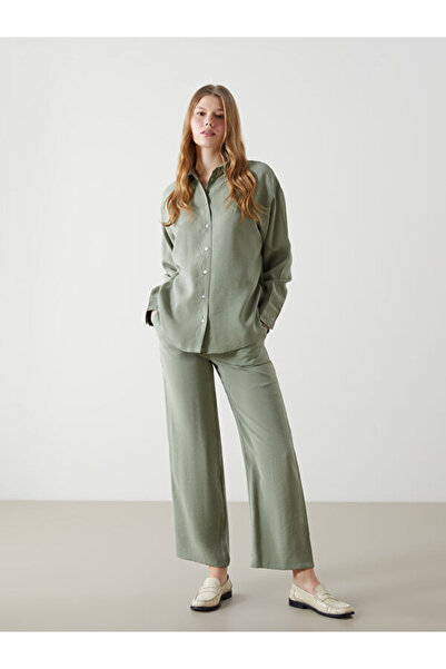 LC Waikiki Modal Blended Women's Trousers with Elastic Waist