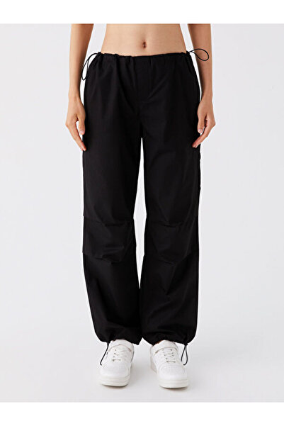 LC Waikiki Women's Straight Parachute Trousers with Elastic Waist