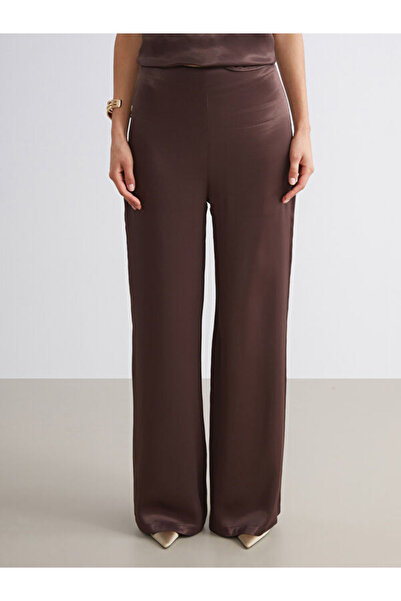 LC Waikiki Loose Fit Satin Women's Trousers