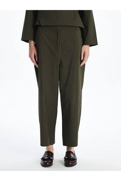 LC Waikiki Elastic Waist Textured Women's Trousers