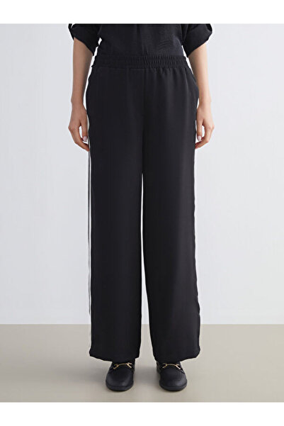 LC Waikiki Women's Trousers with Elastic Waist Stripe Detail