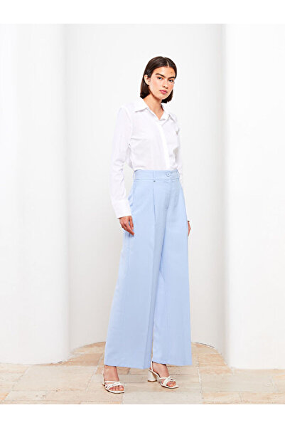 LC Waikiki Women's High Waist Comfortable Fit Straight Trousers