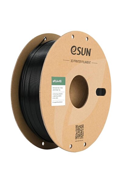 eSun Pla-Hs Siyah Filament 1.75mm 1Kg - Yüksek Hız Uyumlu Pla+