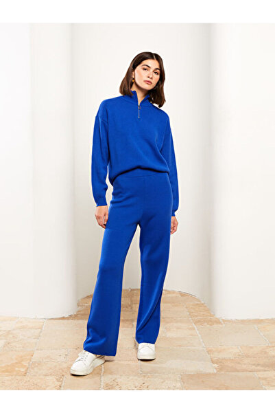 LC Waikiki Women's Elastic Waist Plain Knitwear Trousers