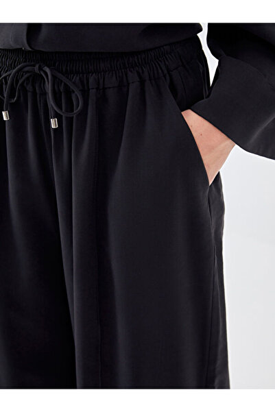 LC Waikiki Wide Leg Women's Trousers with Elastic Waist