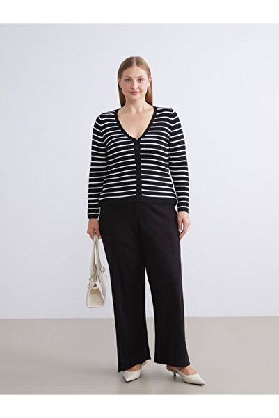LC Waikiki Rmz Gi̇yi̇m Farkiyla Women's Knitwear Pants with Waist Cord