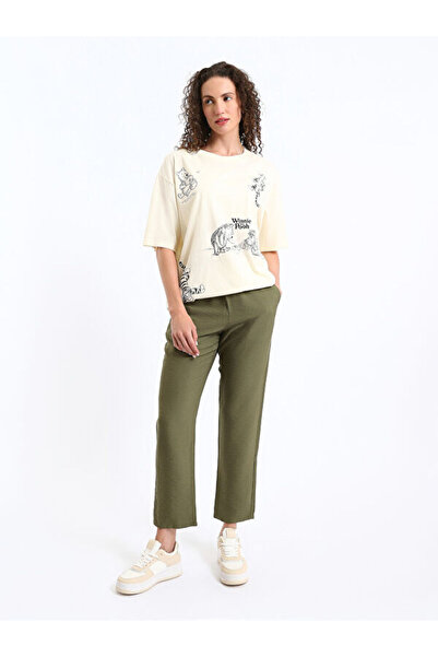 LC Waikiki Carrot Cut Women's Trousers with Elastic Waist