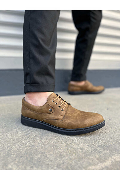 Mhoda Shoes Jy0610 Clasico Lace-Up Skin Men's Casual Classic Shoes Cst - Camel