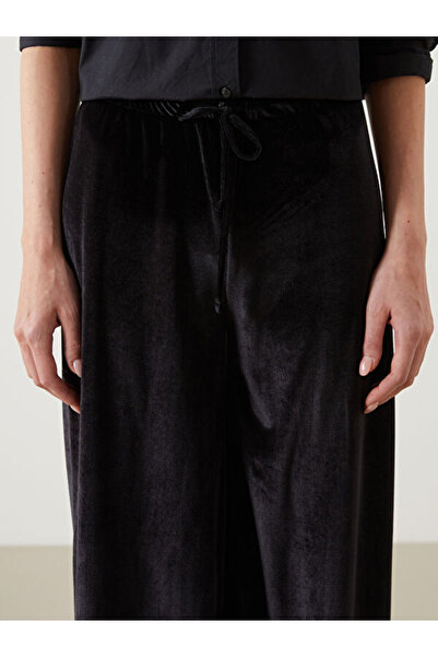 LC Waikiki Women's Velvet Pants with Elastic Waist