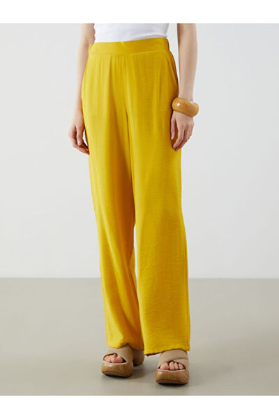 LC Waikiki Wide Leg Women's Trousers with Elastic Waist