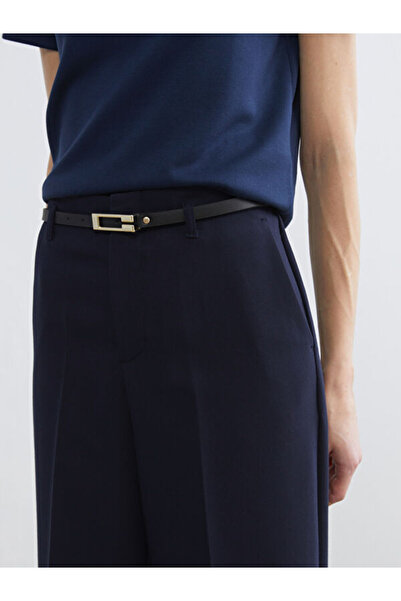 LC Waikiki Women's Standard Fit Pants with Waist Belt