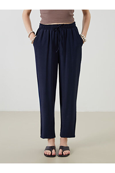 LC Waikiki Carrot Cut Women's Trousers with Elastic Waist