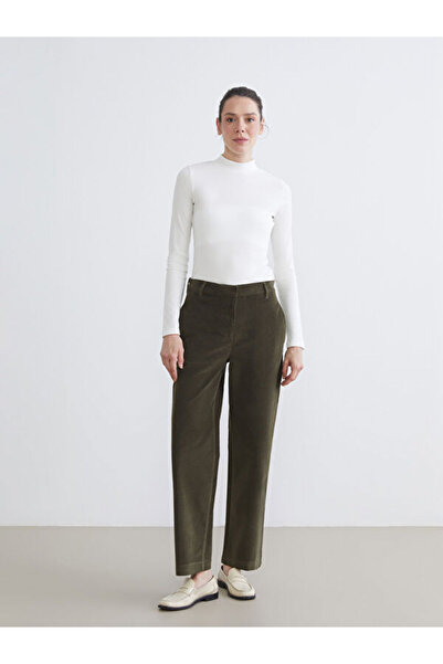 LC Waikiki Standard Fit Velvet Women's Trousers