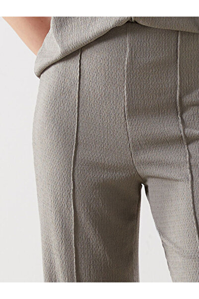 LC Waikiki Elastic Waist Textured Women's Trousers