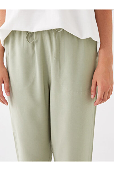 LC Waikiki Carrot Cut Women's Trousers with Elastic Waist