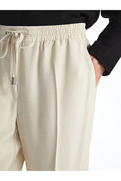 LC Waikiki Carrot Cut Women's Trousers with Elastic Waist